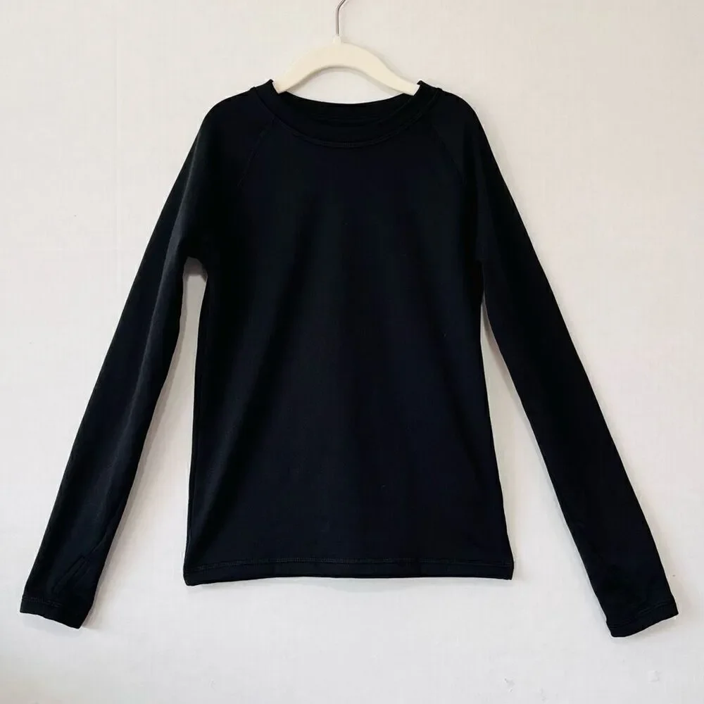 All In Motion Black Long Sleeve Top   Boys Sz M(8-10)